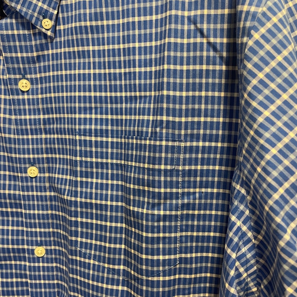 L.L. Bean Wrinkle Resistant Traditional Untucked Fit, Plaid Short Sleeve XXL-Reg - Picture 10 of 12